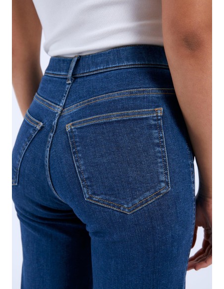 Dr Denim Moxy Straight  V41 Vale Dark Plain Pants- 2130106