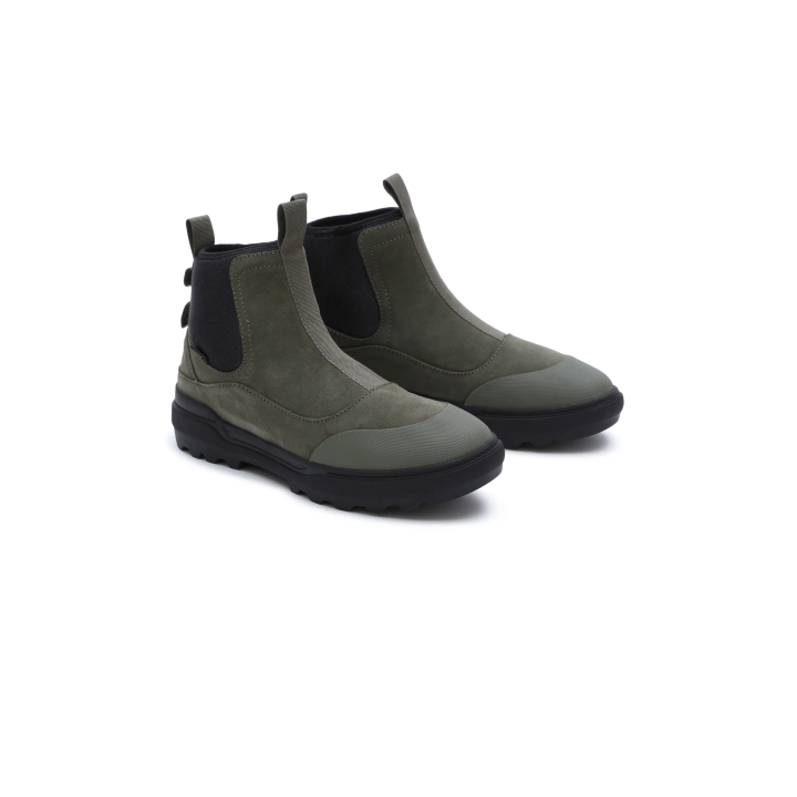 UA COLFAX - Platform ankle boots olive/black-VN0A5HFABIQ1