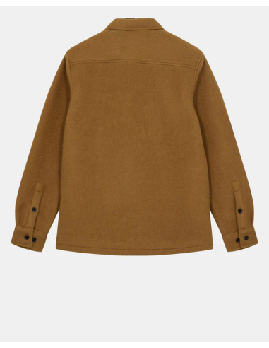 AKOSCAR BOILED WOOL OVERSHIRT - WOOD...