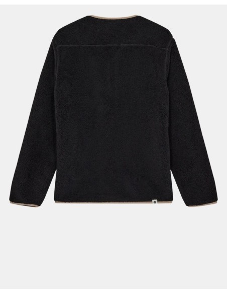 AKANDERS PILE CARDIGAN - CAVIAR - 901783