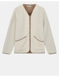 AKANDERS PILE CARDIGAN - TOFU- 901783