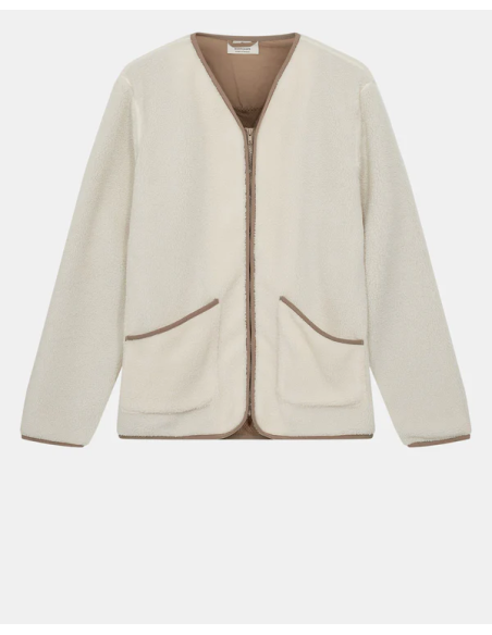 AKANDERS PILE CARDIGAN - TOFU- 901783