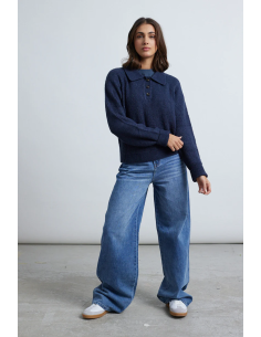 24COLOURS Pullover blue - 41165a