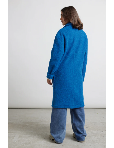 24COLOURS Coat in blue- 90473b