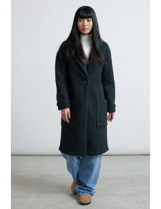 24COLOURS Coat in Forest Green - 90473a