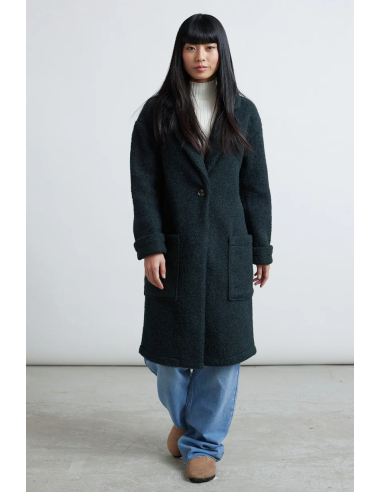 24COLOURS Coat in Forest Green - 90473a