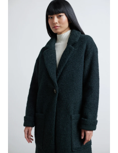 24COLOURS Coat in Forest Green - 90473a 2