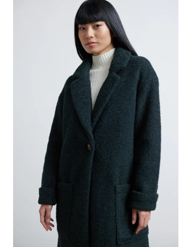 24COLOURS Coat in Forest Green - 90473a