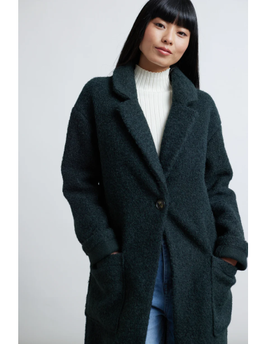 24COLOURS Coat in Forest Green - 90473a