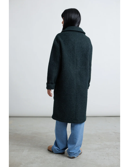 24COLOURS Coat in Forest Green - 90473a