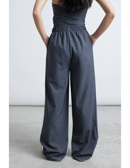 24COLOURS Pants in grey-60843