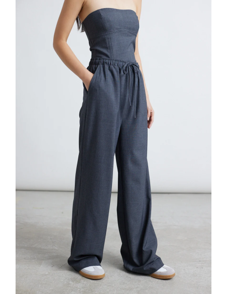 24COLOURS Pants in grey-60843