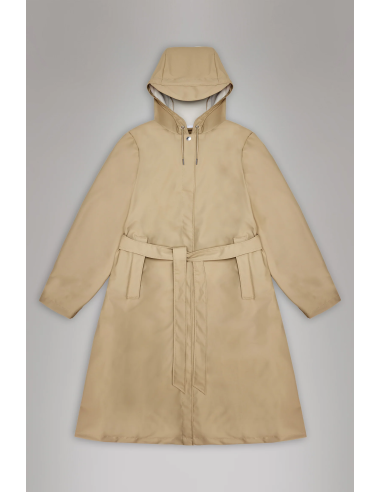 RAINS A-Line Longer W Jacket Sand -12040