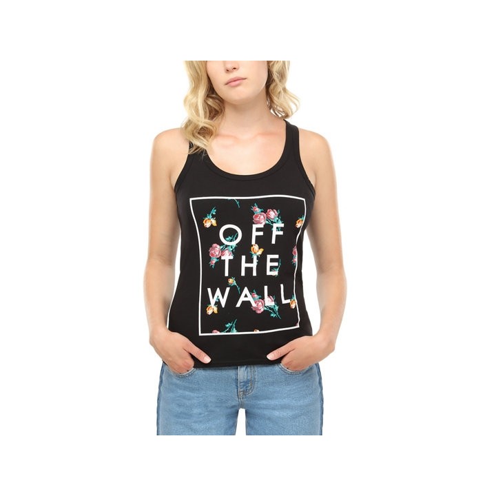Vans γυναικείο αμάνικο μαύρο tank top VN0A3UL4BLK | urbanfashion.gr