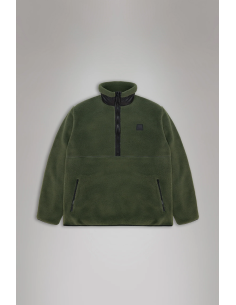 RAINS Yermo Fleece Half Zip Green -19980 2