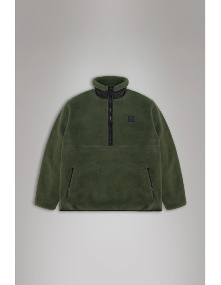 RAINS Yermo Fleece Half Zip Green -19980