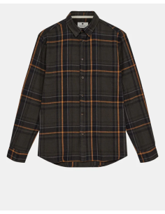 AKLEIF FLANNEL CHECK SHIRT - FOREST NIGHT- 901669