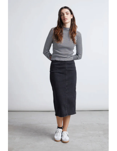 24COLOURS Pencil Skirt  black -70749