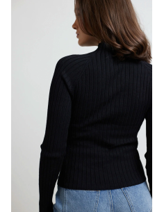 24COLOURS knitted pullover black  - 41157a 2