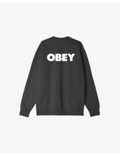 OBEY BOLD CREWNECK PREMIUM CREWNECK / BLACK -112862349
