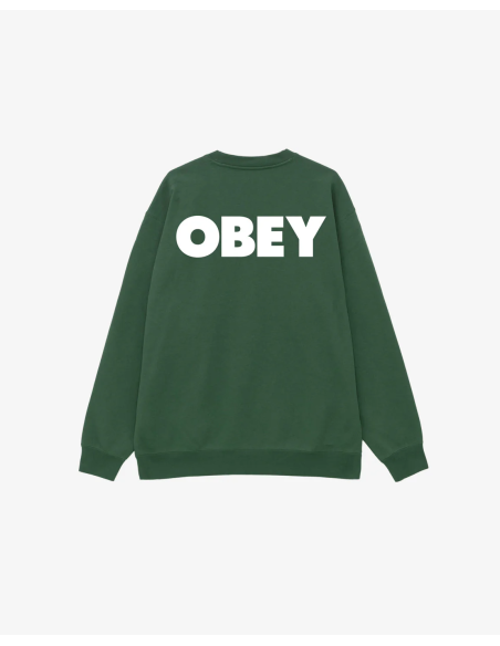 OBEY BOLD CREWNECK PREMIUM CREWNECK / RAIN FOREST -112862349