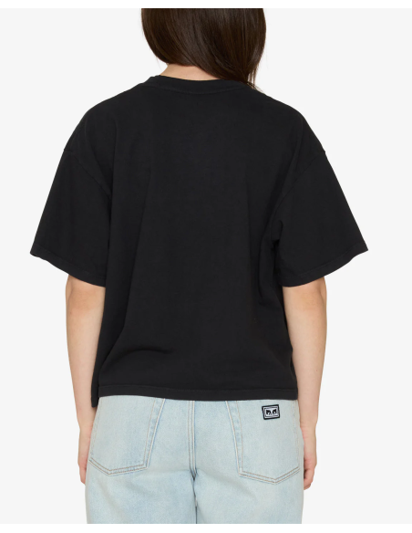 OBEY COLLEGIATE  RAEGAN T-SHIRT /BLACK -267622446