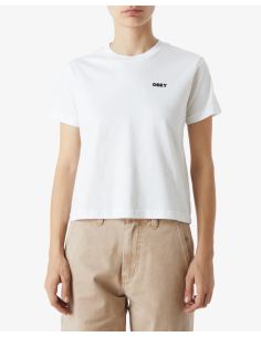 OBEY ICON WARNING KAYLIN T-SHIRT - 267792601