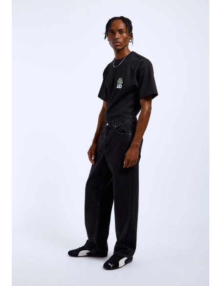 Dr Denim Omar Worn Black Pants-2110102A70