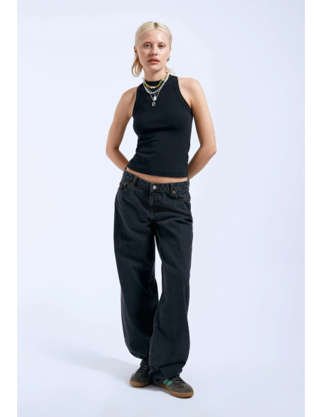 DRDENIM HILL /DUST WASHED BLACK Pants -2310103R54