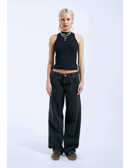 DRDENIM HILL /DUST WASHED BLACK Pants -2310103R54