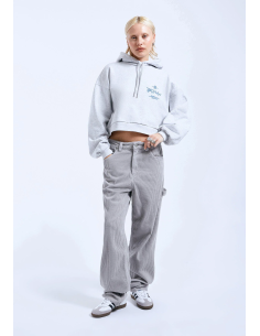 DR DENIM FAYE WORKER /LIGHT GREY CORD PANTS- 2230105183