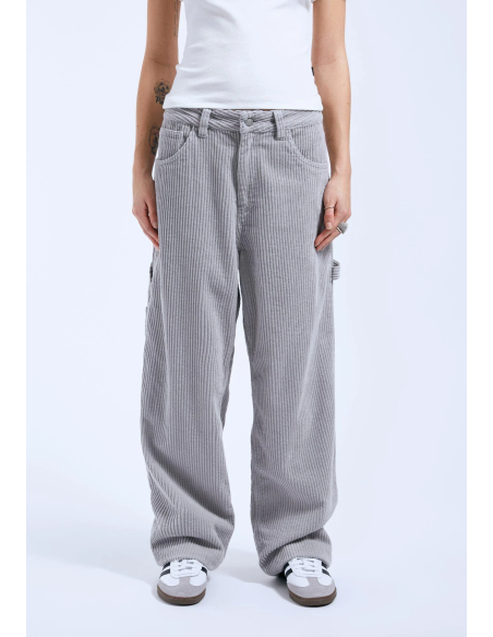 DR DENIM FAYE WORKER /LIGHT GREY CORD PANTS- 2230105183