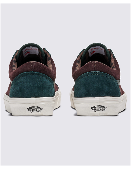 VANS  Old Skool PIG SUEDE PLAID Scarab- VN0A2Z42PRM1