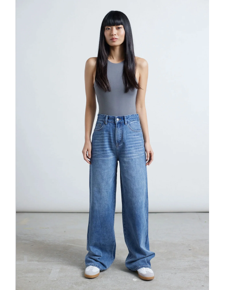 24COLOURS Jeans Mid Blue Pants -80365