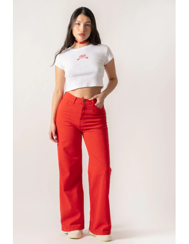 Kaotiko Pocket Heart Red Pants -...