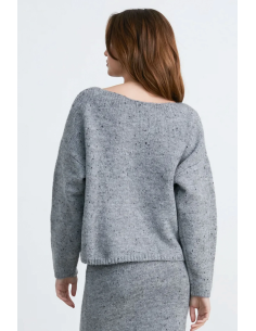 24COLOURS Knitted Sweater Grey -41208a 2
