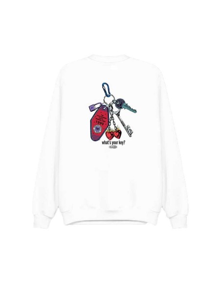Kaotiko Crew Organic What/s Your Key Sweatshirt -AP024-01S-G002