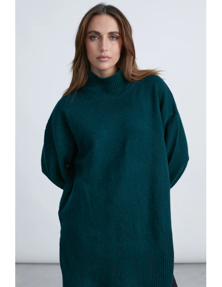 24COLOURS TURTLENECK SWEATER GREEN -41193b