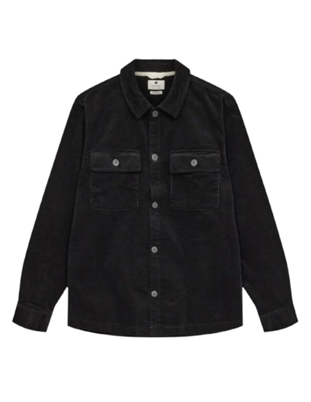 AKOSCAR CORD OVERSHIRT -CAVIAR- 901784