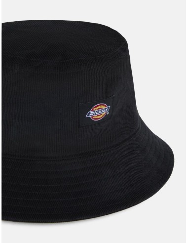 DICKIES CORDUROY BUCKET HAT BLACK -...