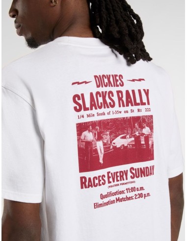 DICKIES SLACKS RALLY SS TEE WHITE-...