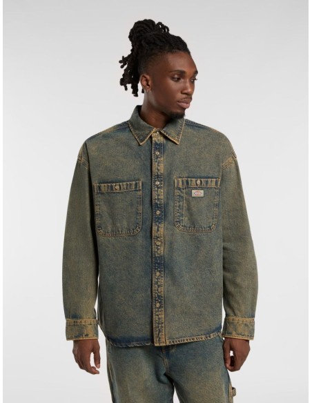 DICKIES HOUSTON LS SHIRT YELLOW FADE IND- DK0A4YF5K581