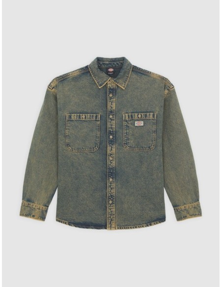 DICKIES HOUSTON LS SHIRT YELLOW FADE IND- DK0A4YF5K581