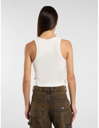 DICKIES V NECK TOP W EGRET- DK0A8677C481