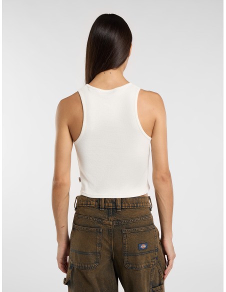 DICKIES V NECK TOP W EGRET- DK0A8677C481