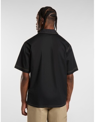 DICKIES RIVERBEND WORK SHIRT BLACK -...