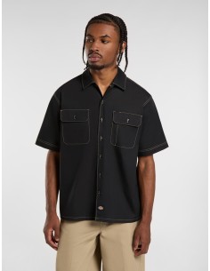DICKIES RIVERBEND WORK SHIRT BLACK - DK0A4Z7RBLK1