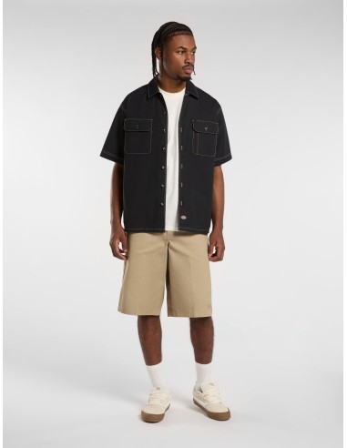 DICKIES RIVERBEND WORK SHIRT BLACK -...
