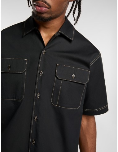 DICKIES RIVERBEND WORK SHIRT BLACK -...