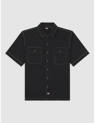 DICKIES RIVERBEND WORK SHIRT BLACK -...
